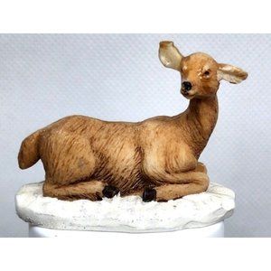 Lemax Kneeling Deer Miniature Shelf Sitter Home Decor Animal